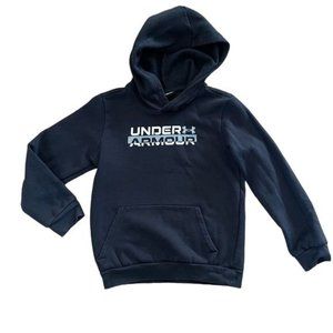 Under Armour Boys Hoodie Black w/ Logo, Size Small
